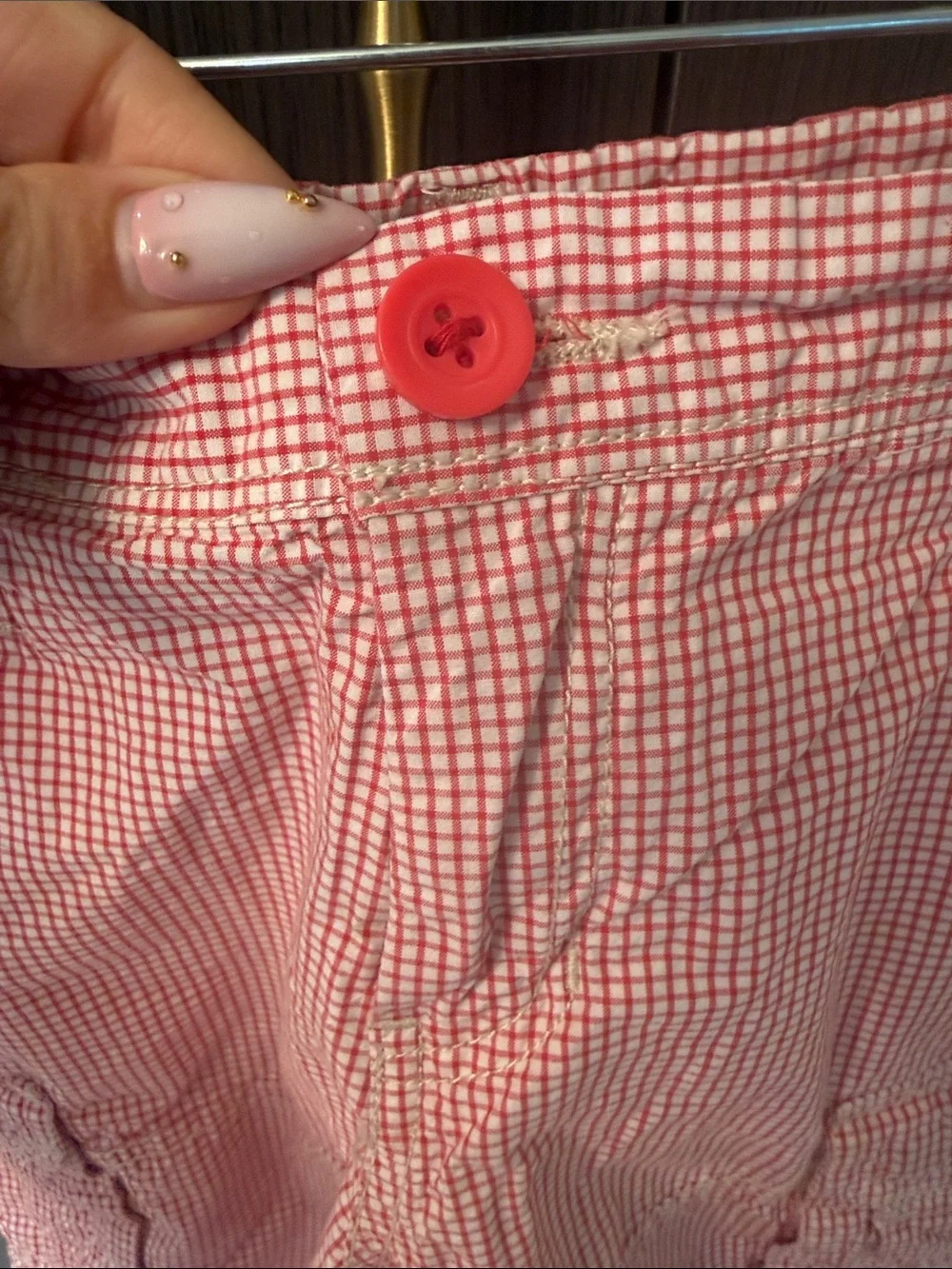 Country Road Red Gingham Cargo Shorts